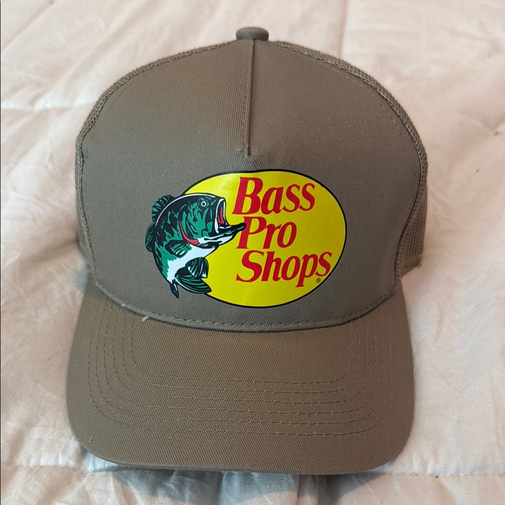 Bass Pro Shops Logo Tan Fishing Cap